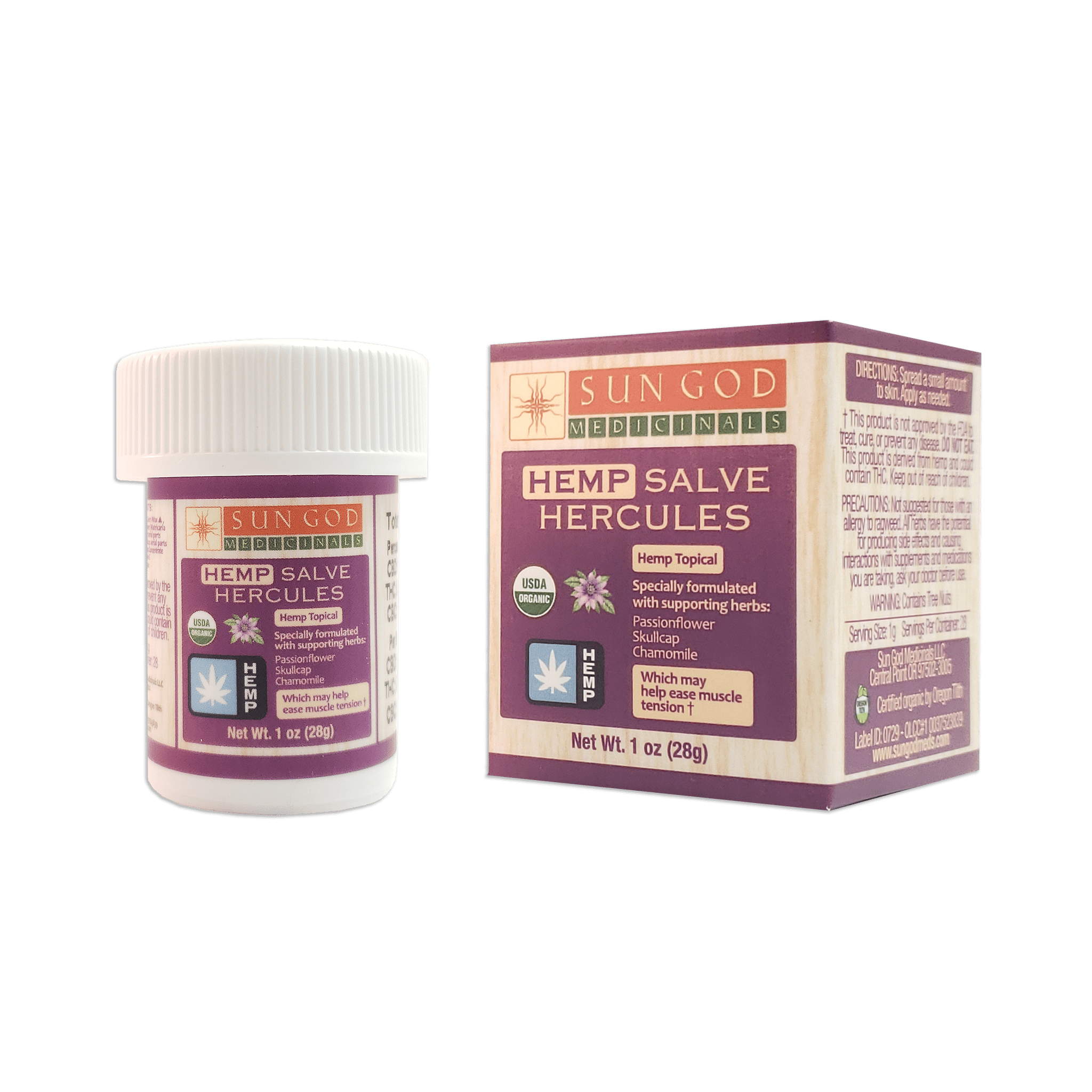 Hercules Muscle Ease Hemp CBD Salve - 1 oz