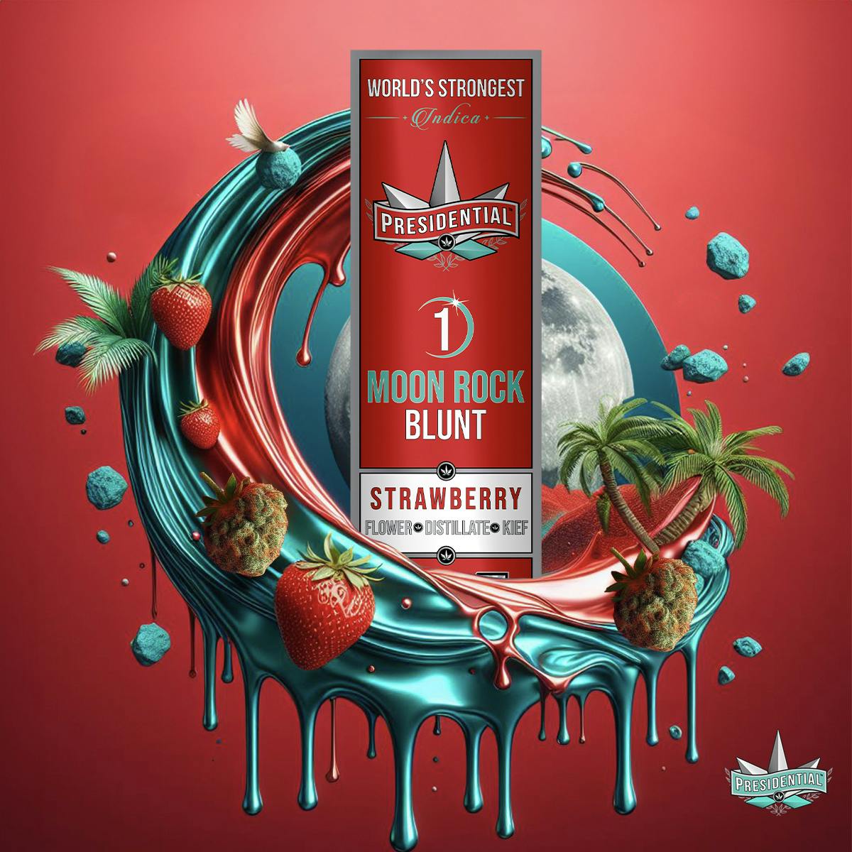 Presidential — Moon Rock Blunt - Strawberry