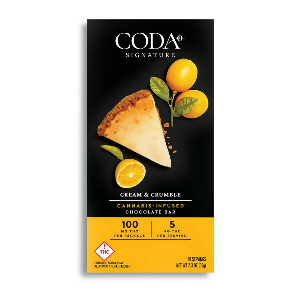Cream & Crumble Chocolate | 100mg THC by Coda Signature