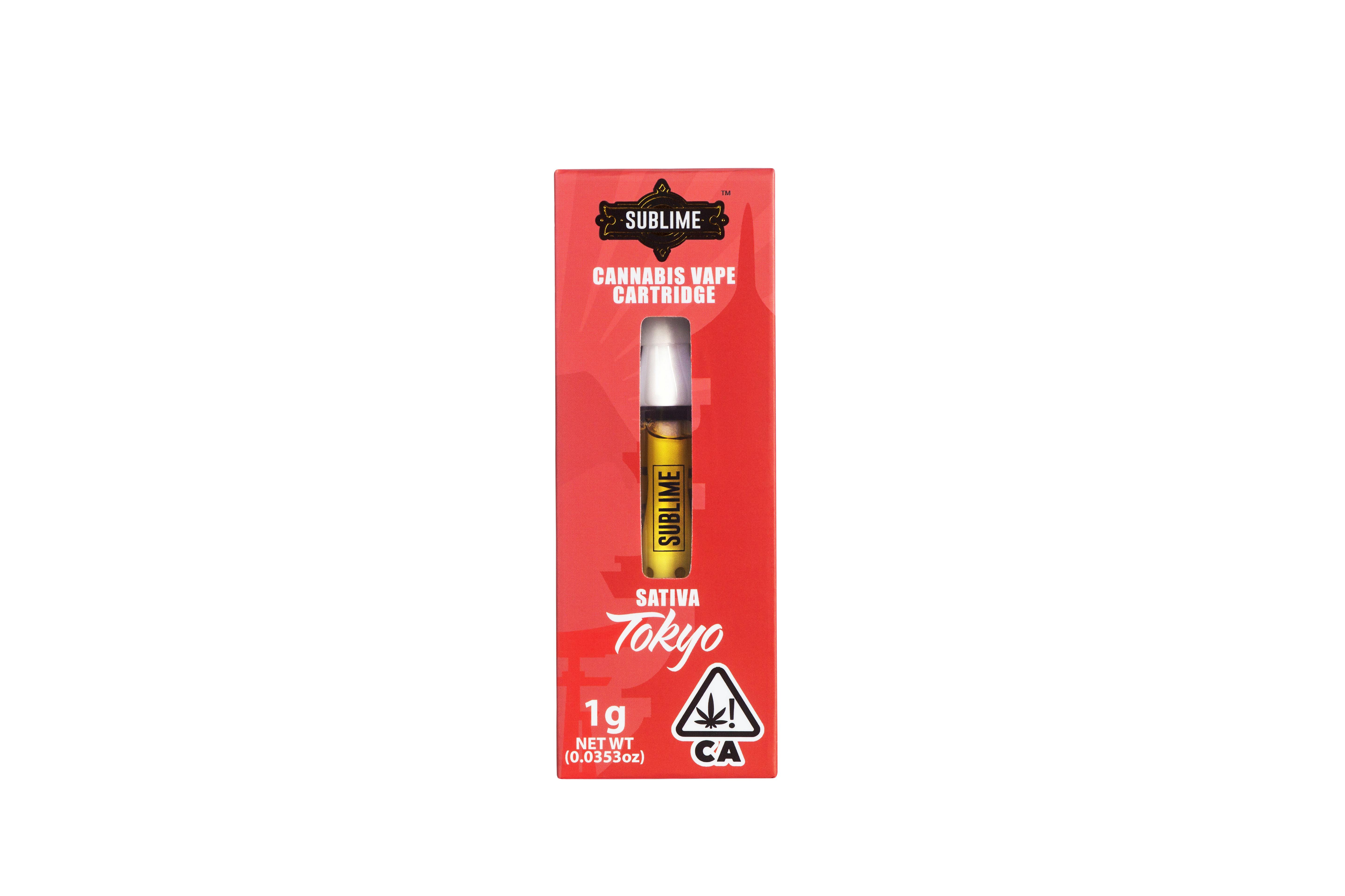 Sublime Gold Cartridge - 1g Tokyo (Green Goddess)