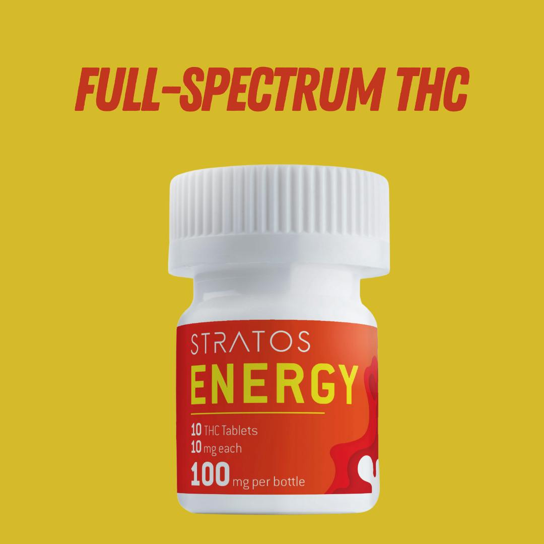 Energy Full-spectrum Sativa Capsules 100mg by Stratos