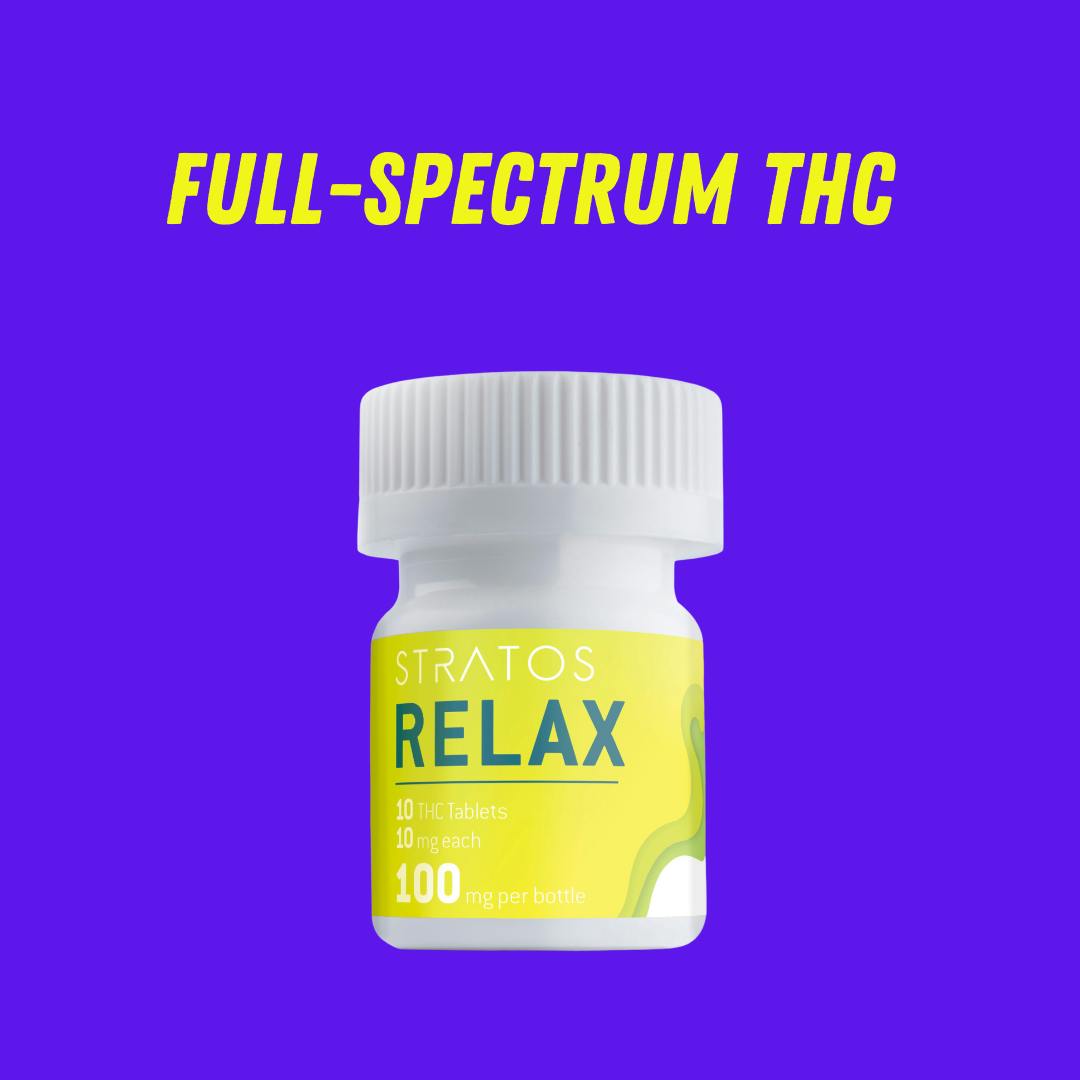 Relax Full-spectrum Hybrid Capsules 100mg by Stratos