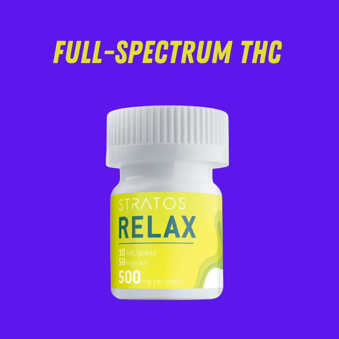 Relax Full-spectrum Hybrid Capsules 500mg