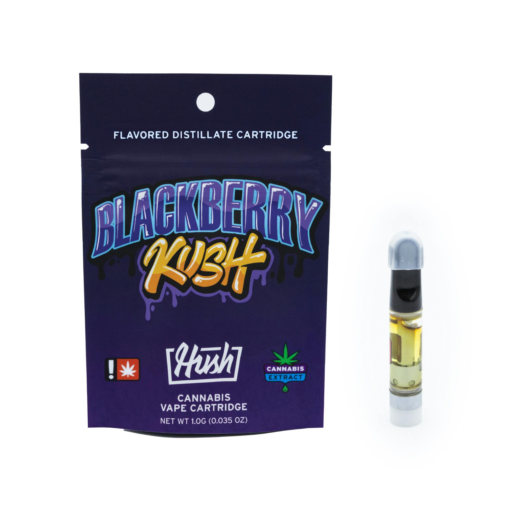 Blackberry Kush: Blackberry Kush Flavored Distillate Cartridge 1g