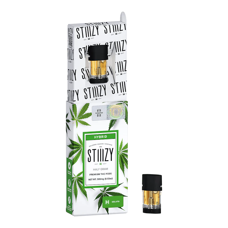 STIIIZY Vape Cartridge - CHERRY GELATO .5G Original THC Pod - STIIIZY, Cartridges