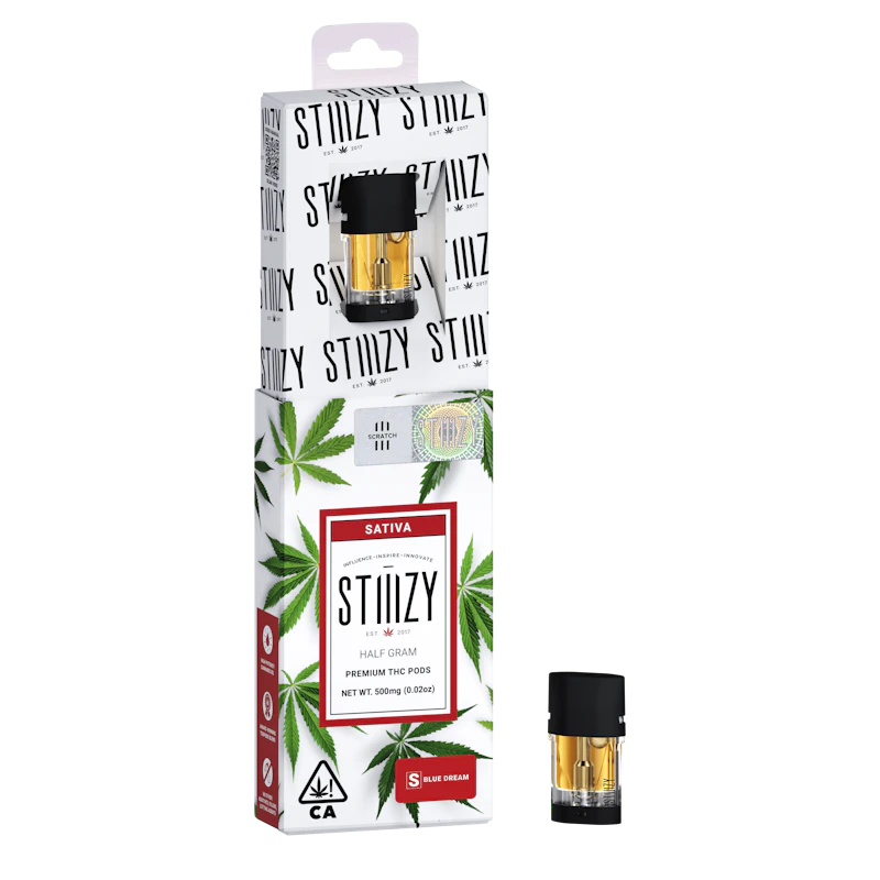 STIIIZY Vape Cartridge - BLUE DREAM .5G Original THC Pod - STIIIZY, Cartridges