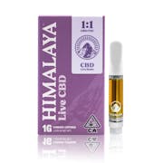 Himalaya | CBD 1:1 | Live Resin CBD Cartridge | 1g