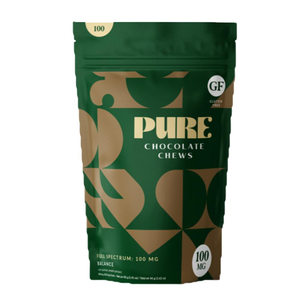 Pure Chews Chocolate 100mg by Pure