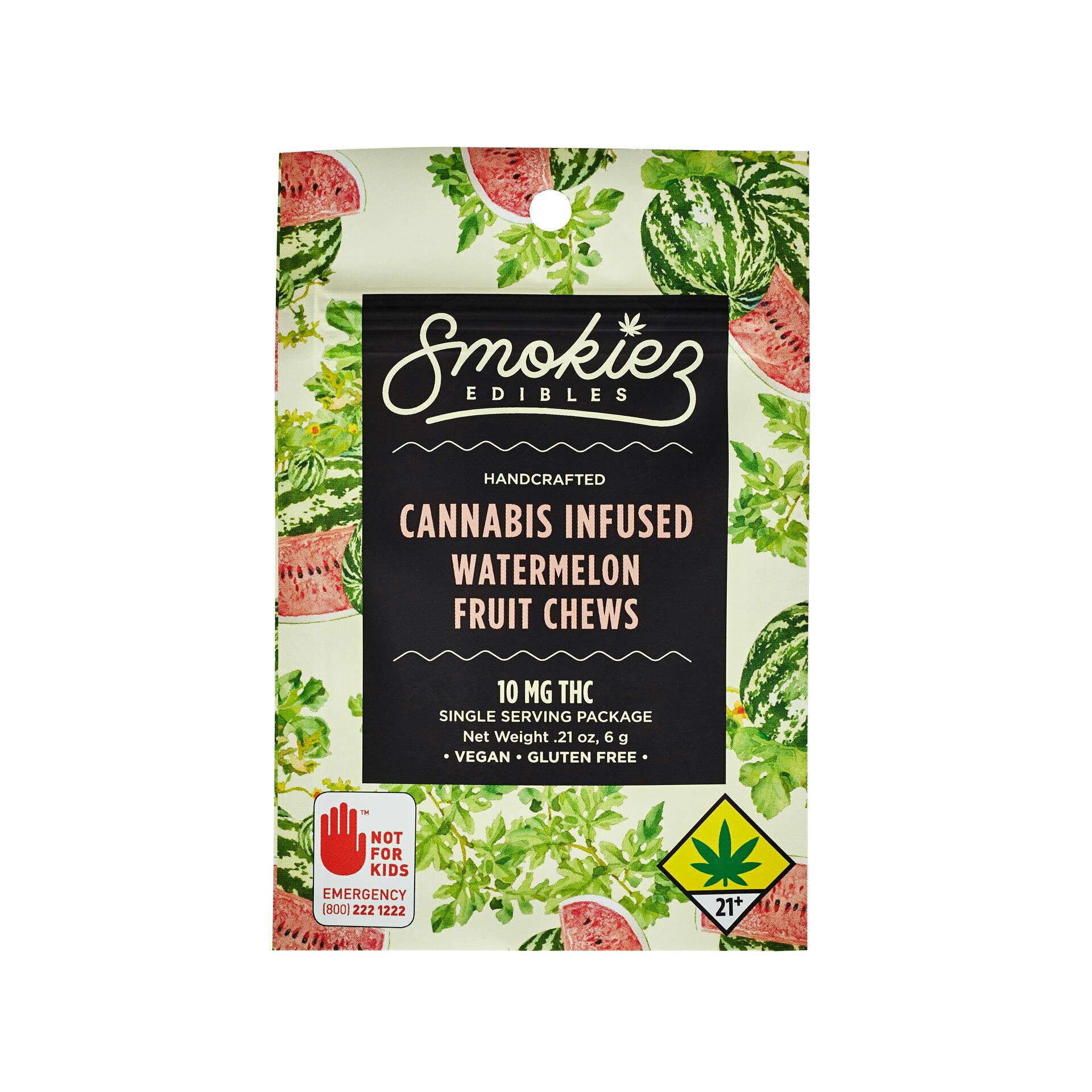 Watermelon Fruit Chews, 10mg - WA