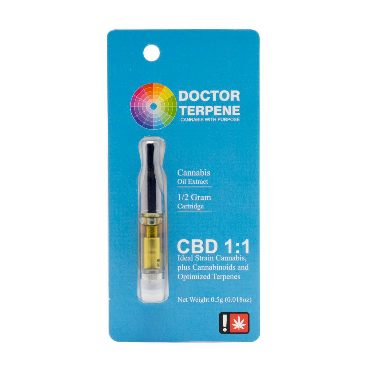 CBD 1:1 Vape Cartridge - Doctor Terpene