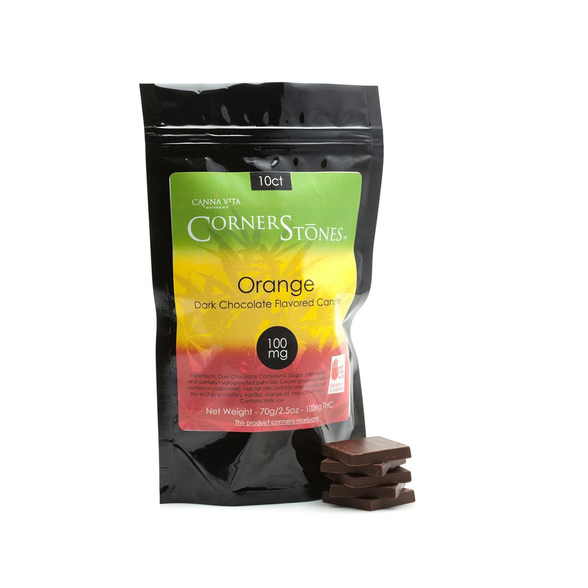 Orange Dark Chocolate Candies 100mg