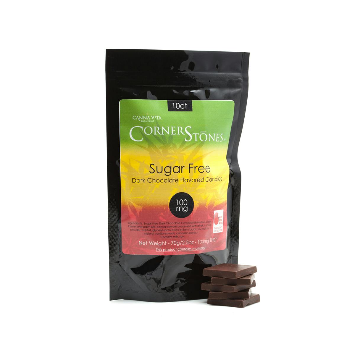 Sugar Free Dark Chocolate Candies 100mg