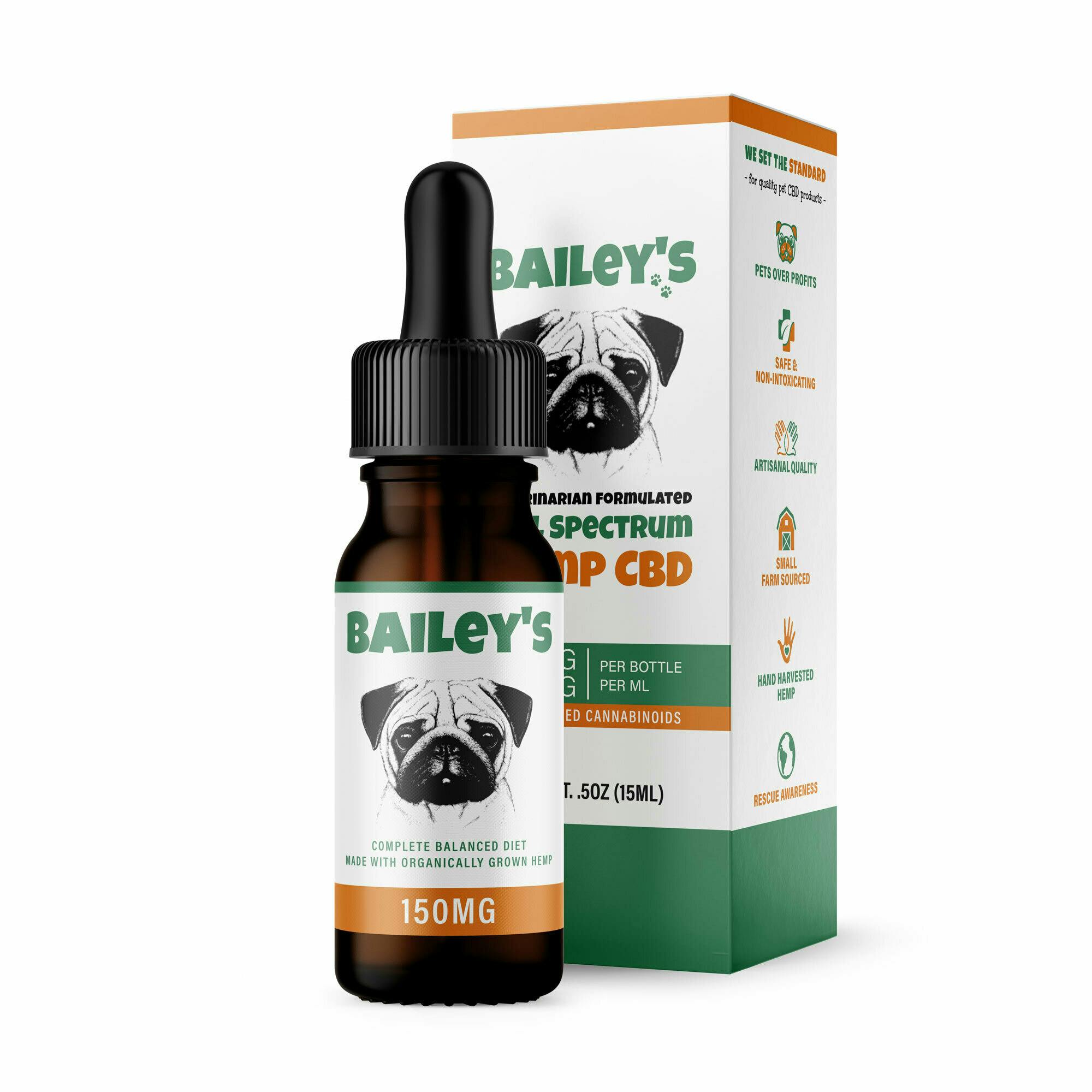 Bailey's 150MG Full Spectrum CBD Oil For Dogs