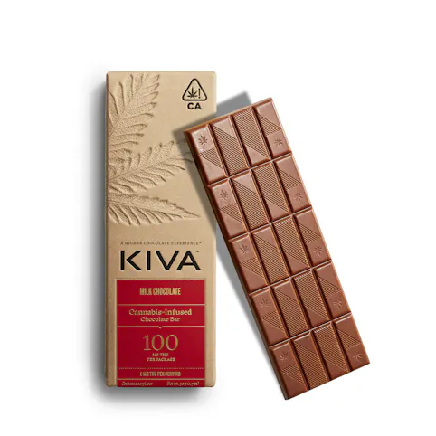 Kiva Confections - Milk Chocolate -Hybrid- 100mg Chocolate Bar (Edibles) | Kiva     -rr3