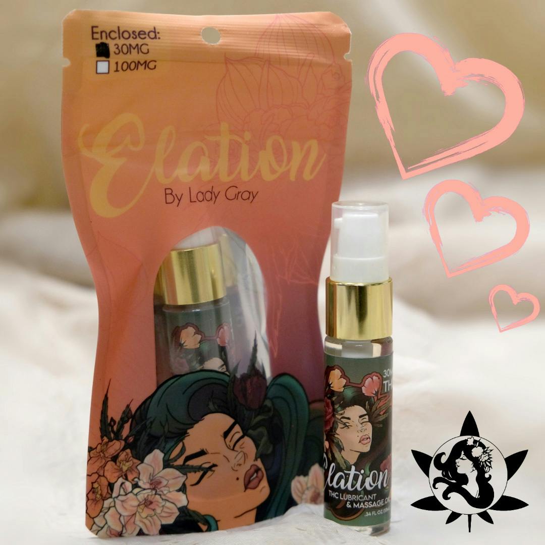 Elation - THC Infused Intimate Lubricant 1oz by Lady Gray Gourmet Medibles