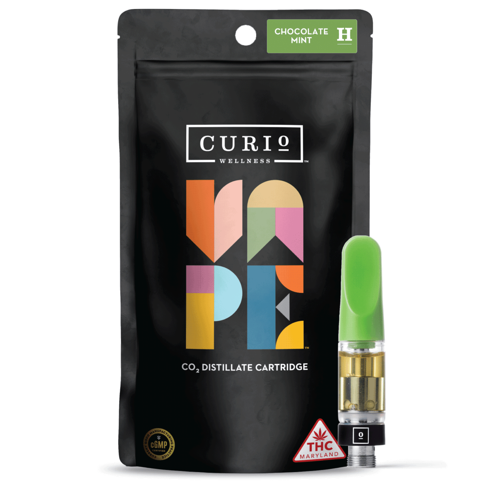 Chocolate Mint Vape Cartridge [0.5g] Curio Wellness™