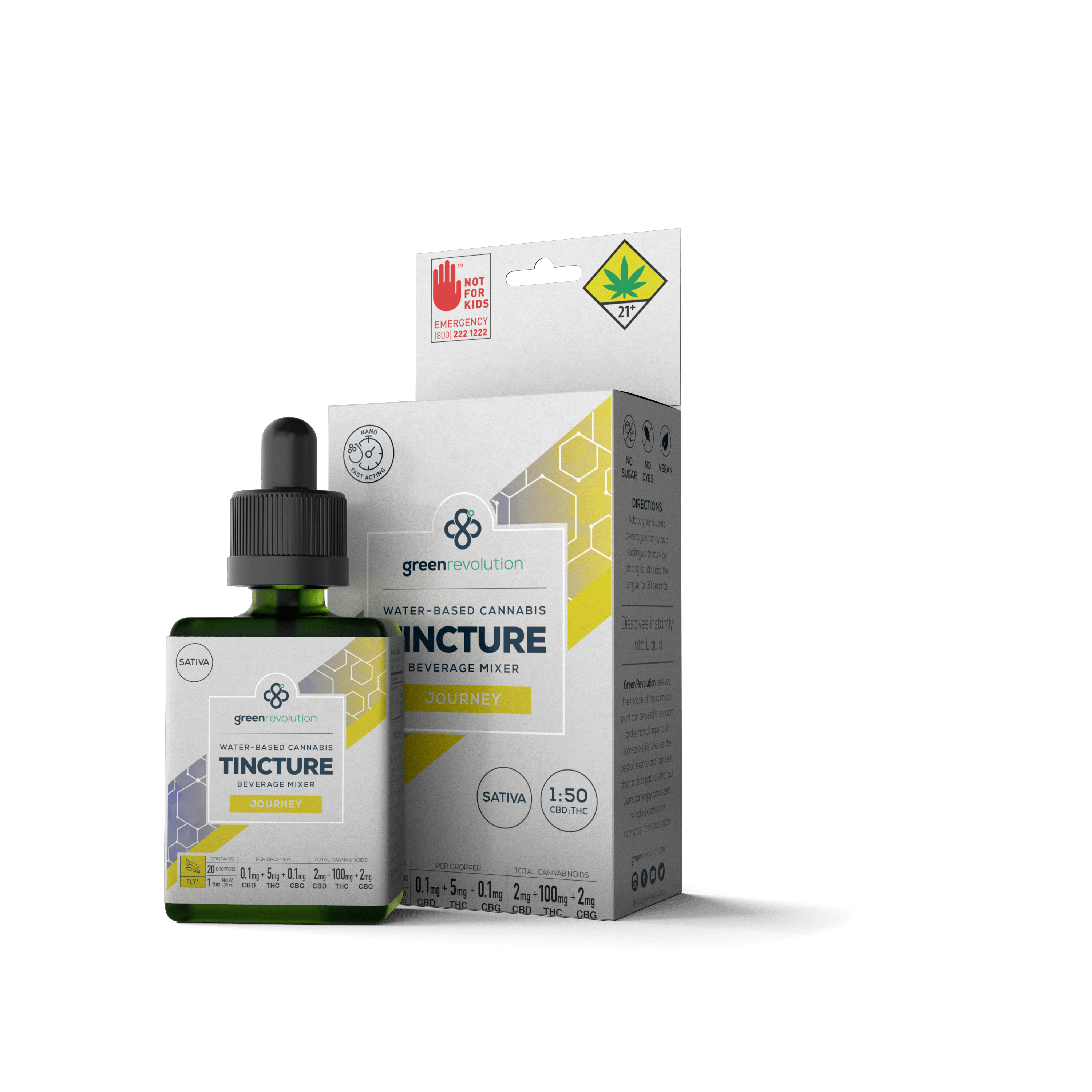 Water-Based Tincture - Journey Sativa THC