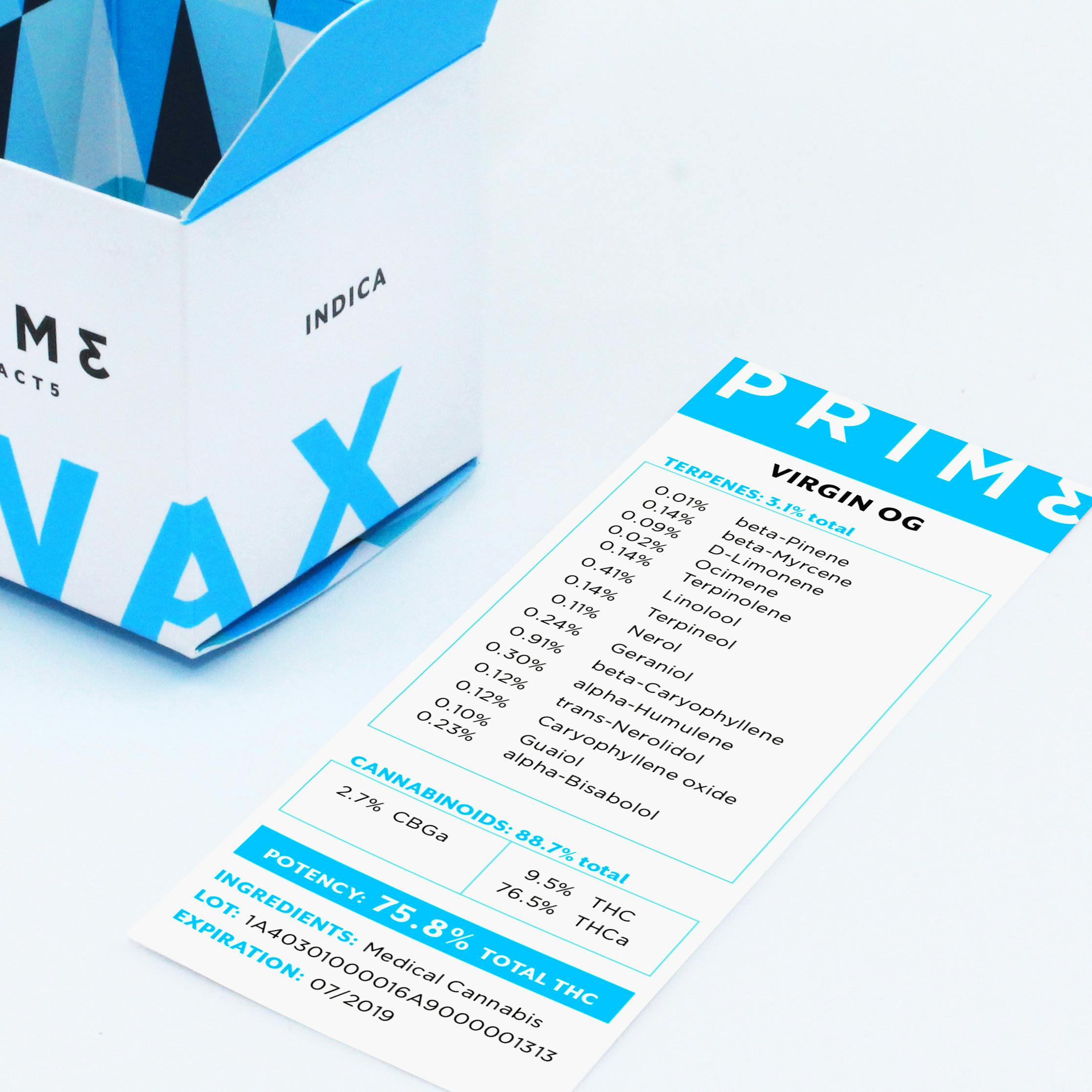 Prime Virgin OG Wax - Prime Extracts