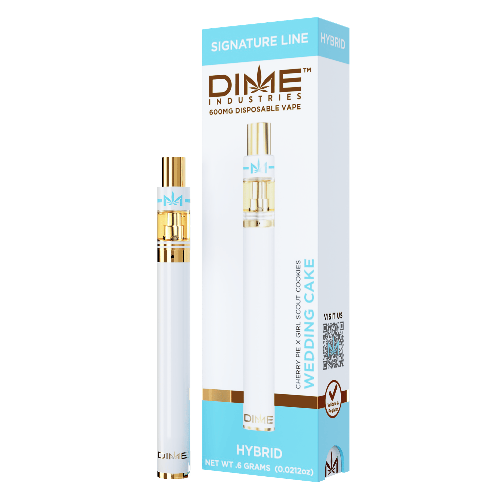 Dime Industries | Wedding Cake | Disposable | 0.6g