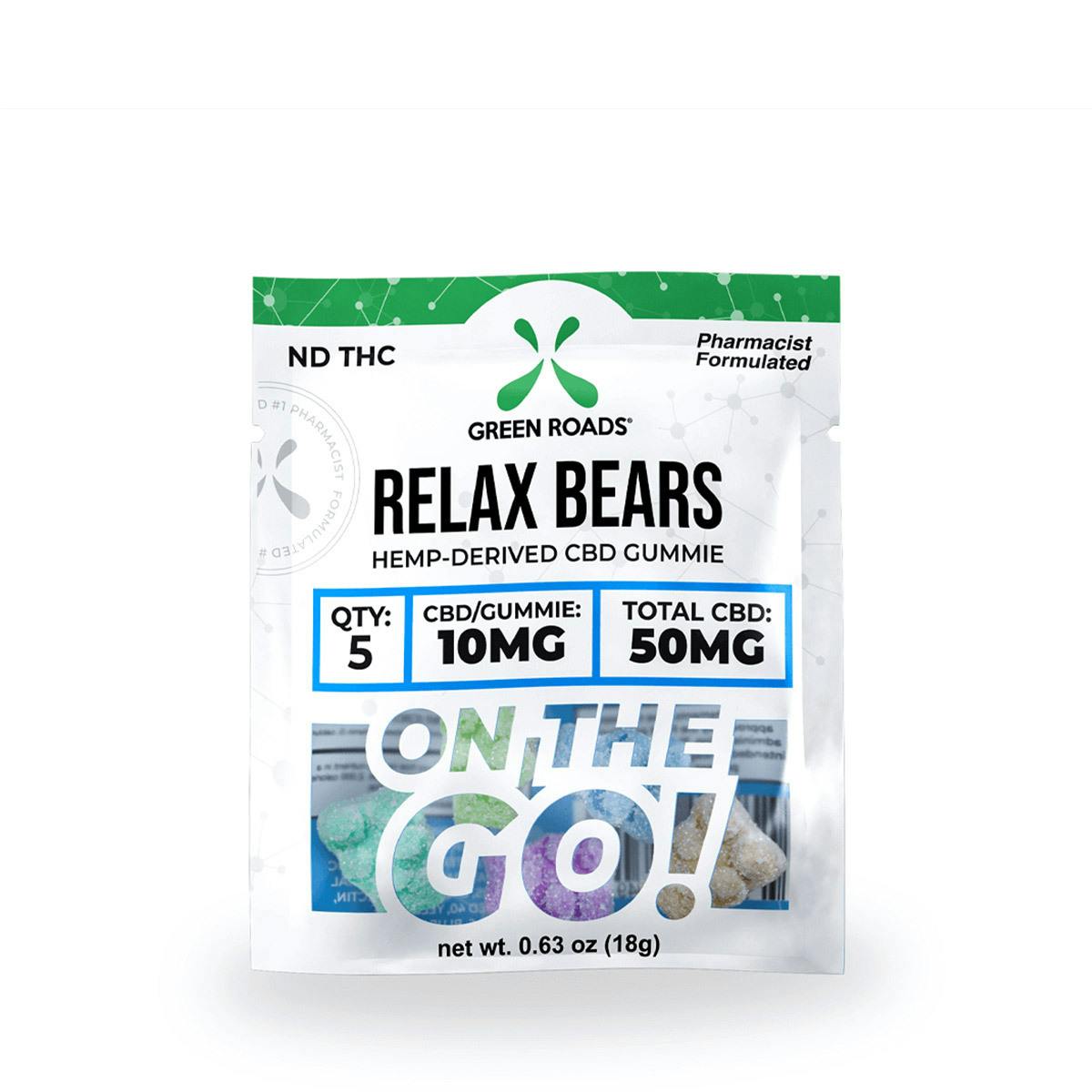 CBD Relax Gummy Bears – 50MG at Smoke On The Water / Mt. Tom Therapeutics