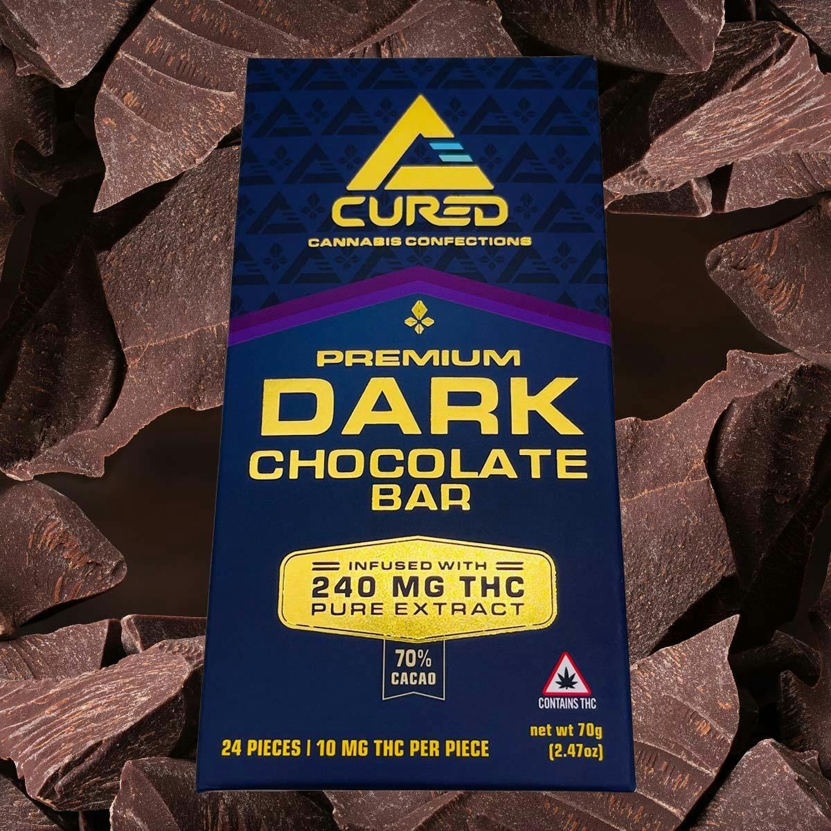 Dark Chocolate Bar by Cured