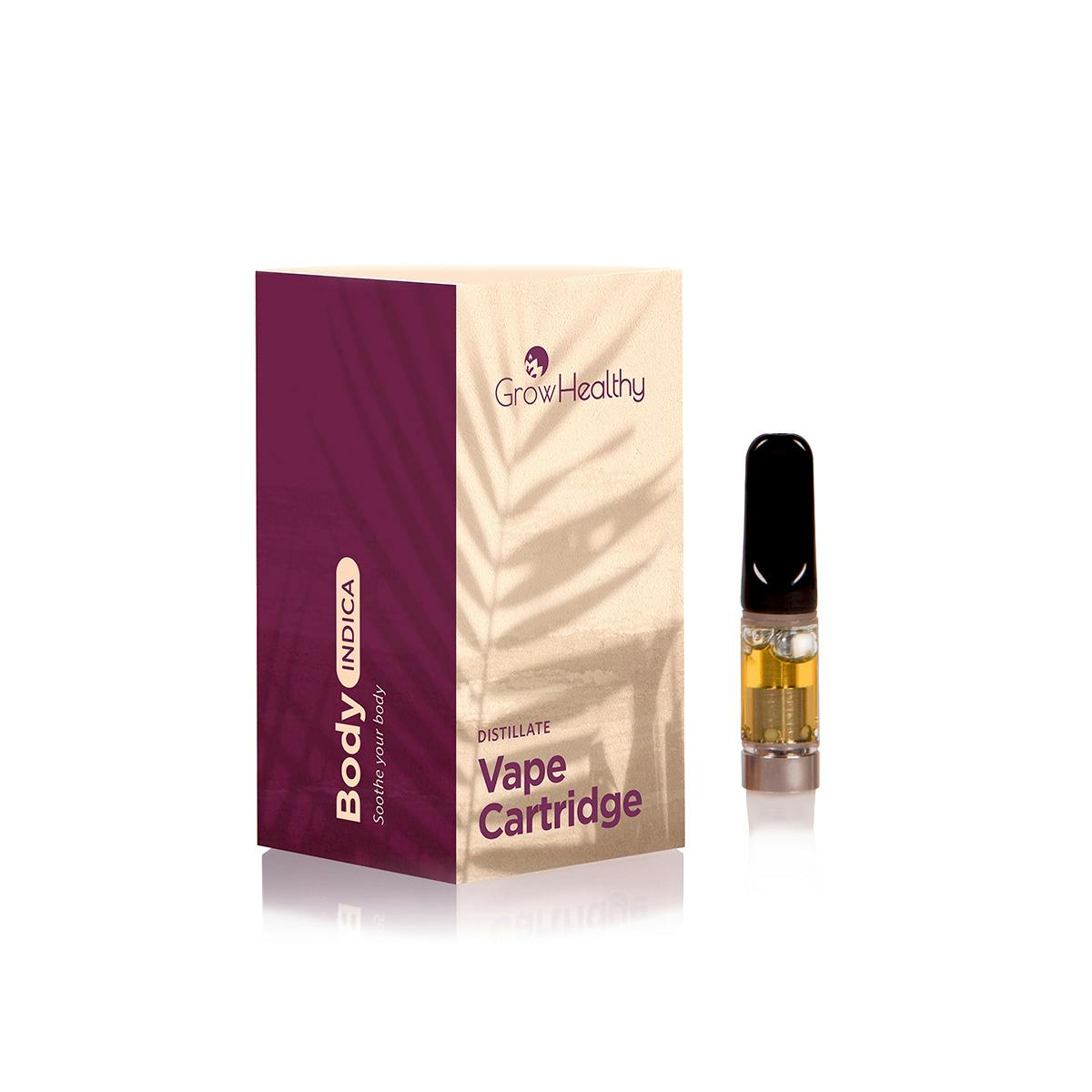 GrowHealthy BODY Afghani Kush 47 (Indica) Cartridge 0.5 grams Weedmaps