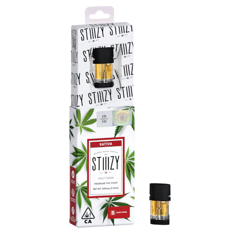 STIIIZY Vape Cartridge - SOUR DIESEL .5G Original THC Pod - STIIIZY, Cartridges