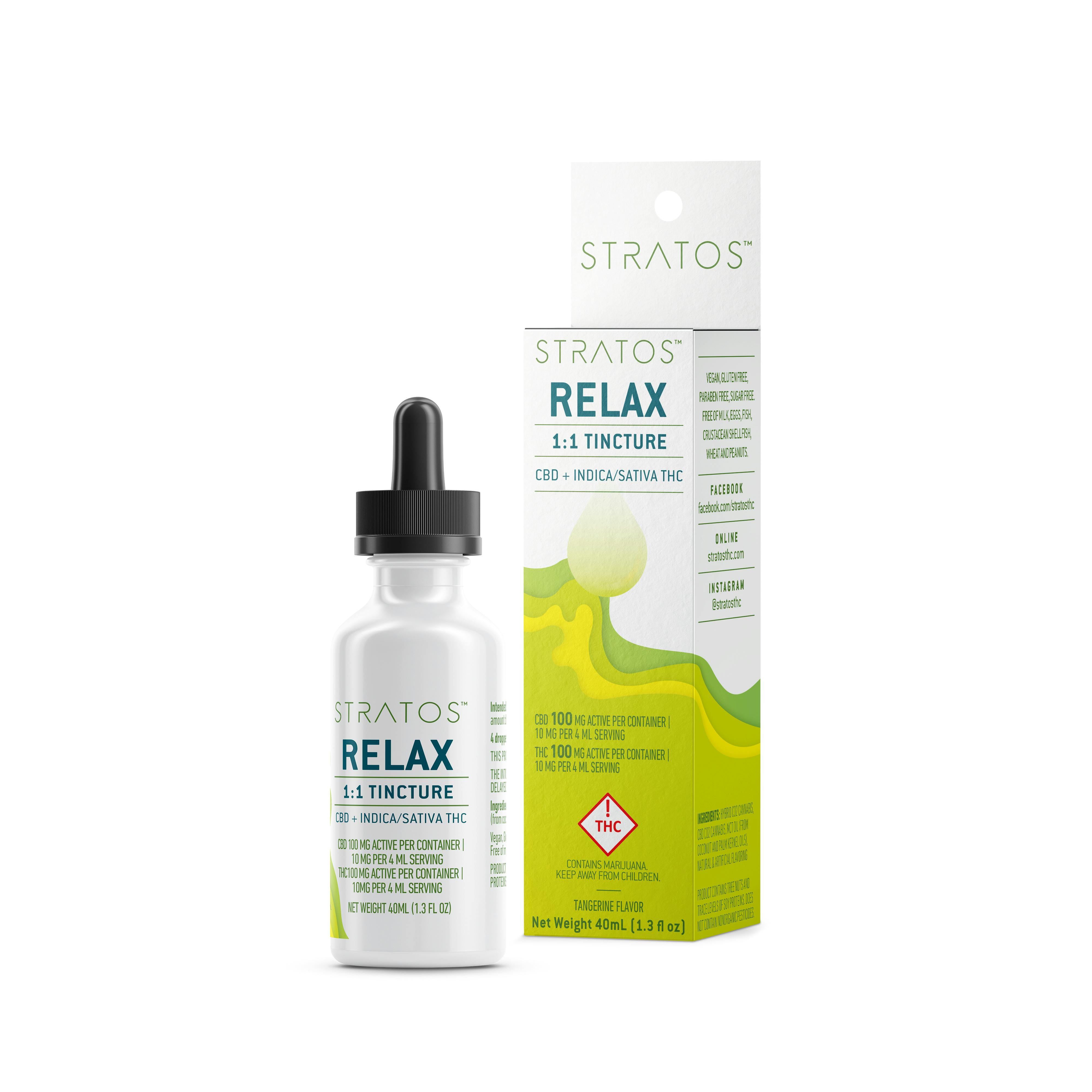 Relax 1:1 Tincture - Tangerine Flavor