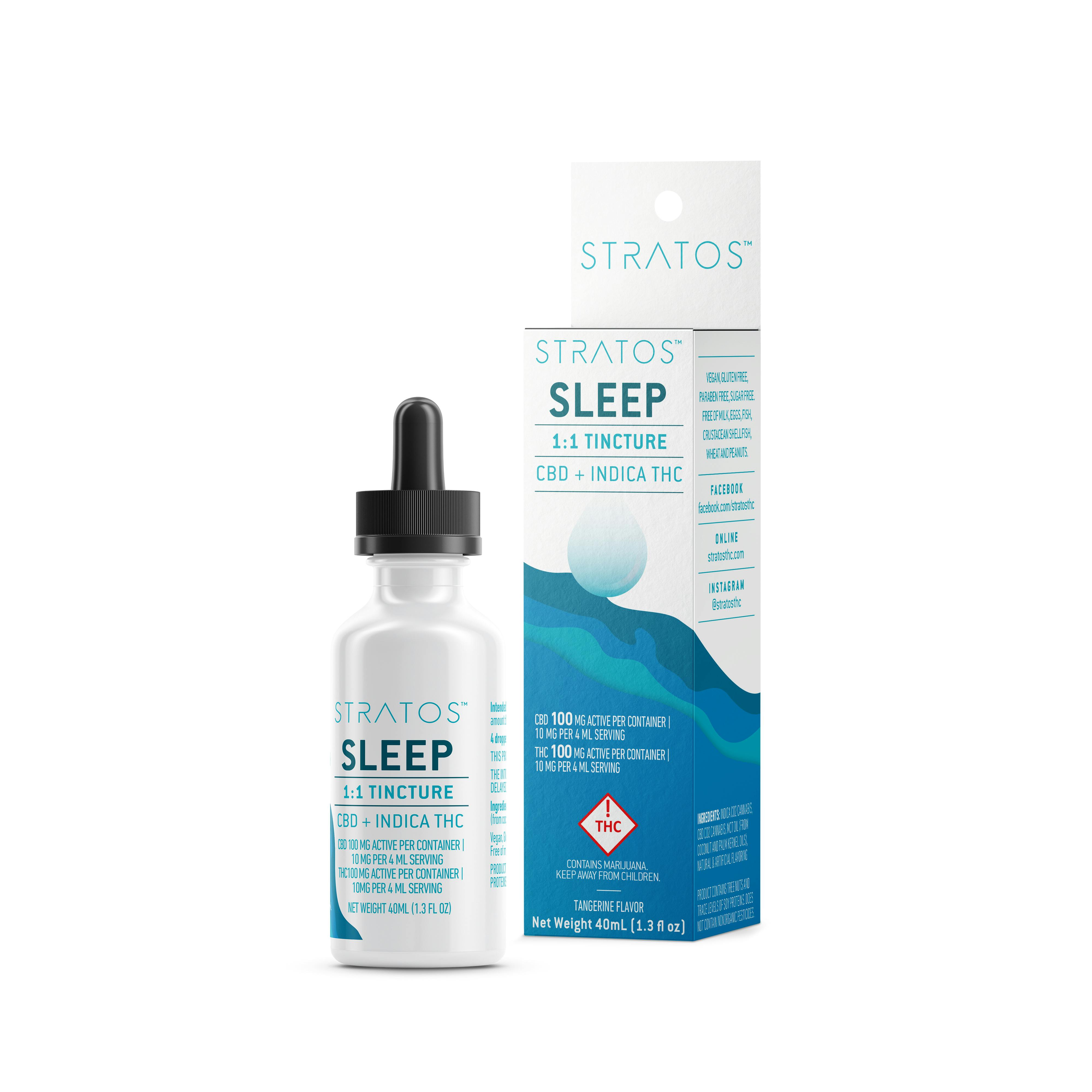 Sleep 1:1 Tincture - Tangerine Flavor by Stratos