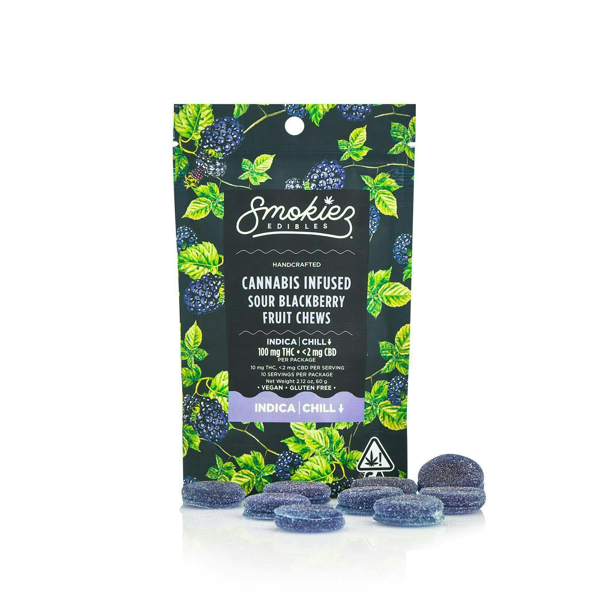 Sour Blackberry Gummies | 100mg | 10ct | 10mg/ea