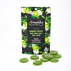 Smokiez Sour Green Apple Fruit Chews - CA