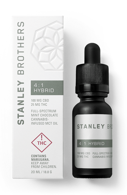 4:1 Hybrid Tincture, 100mg CBD, 25mg THC - REC