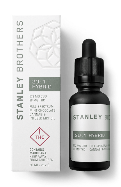 20:1 Hybrid Tincture, 572mg CBD, 28mg THC - REC