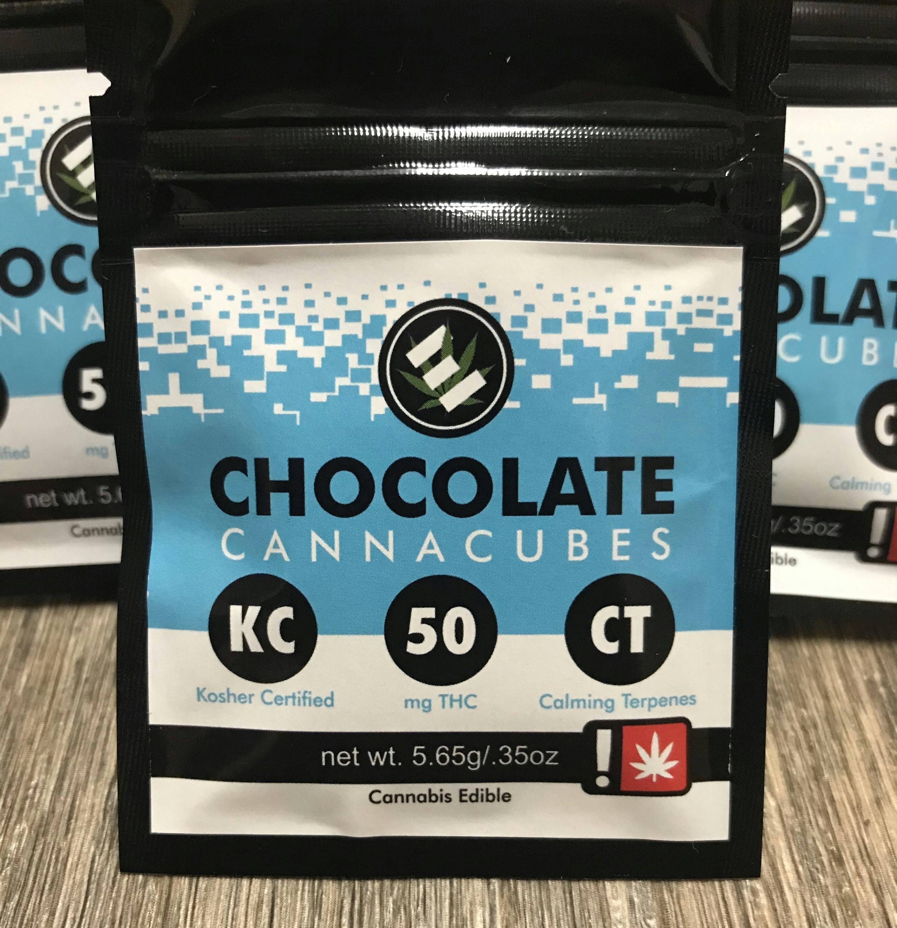 Chocolate Cannacubes - Blue 50mg