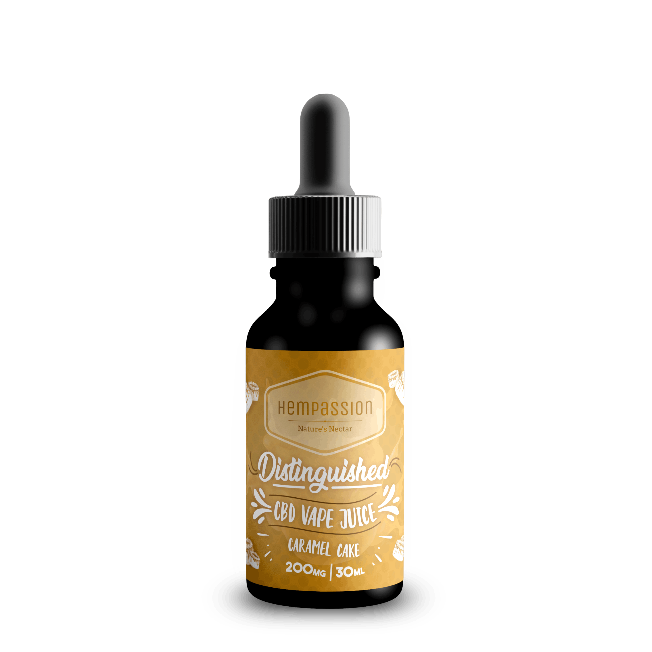 Hempassion CBD Vape Juice 30ml Caramel Cake 200mg Weedmaps