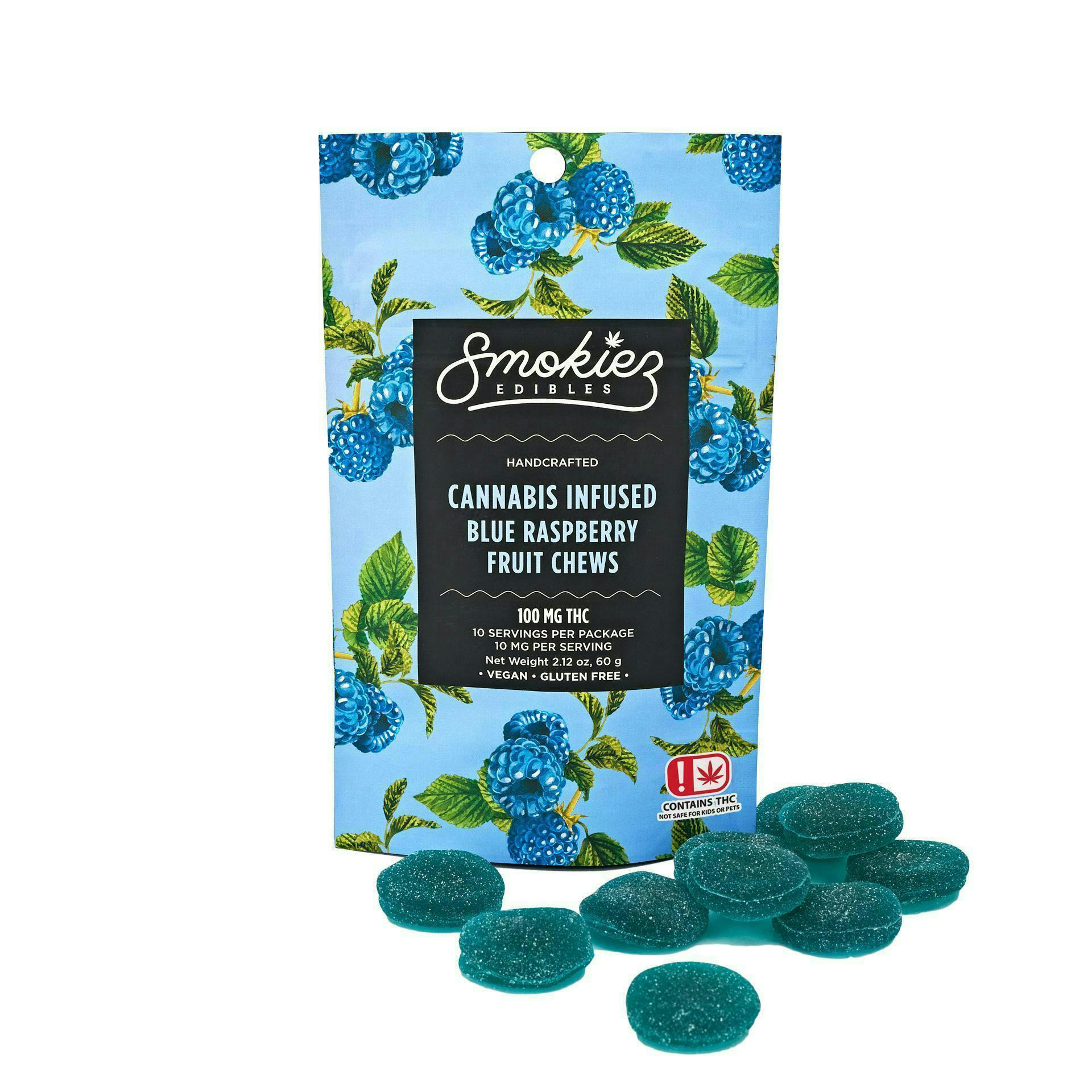 Blue Raspberry Gummies | 100mg | 10ct | 100mg/ea