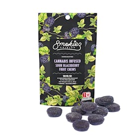 Sour Blackberry Fruit Chews - 100 mg THC - OK