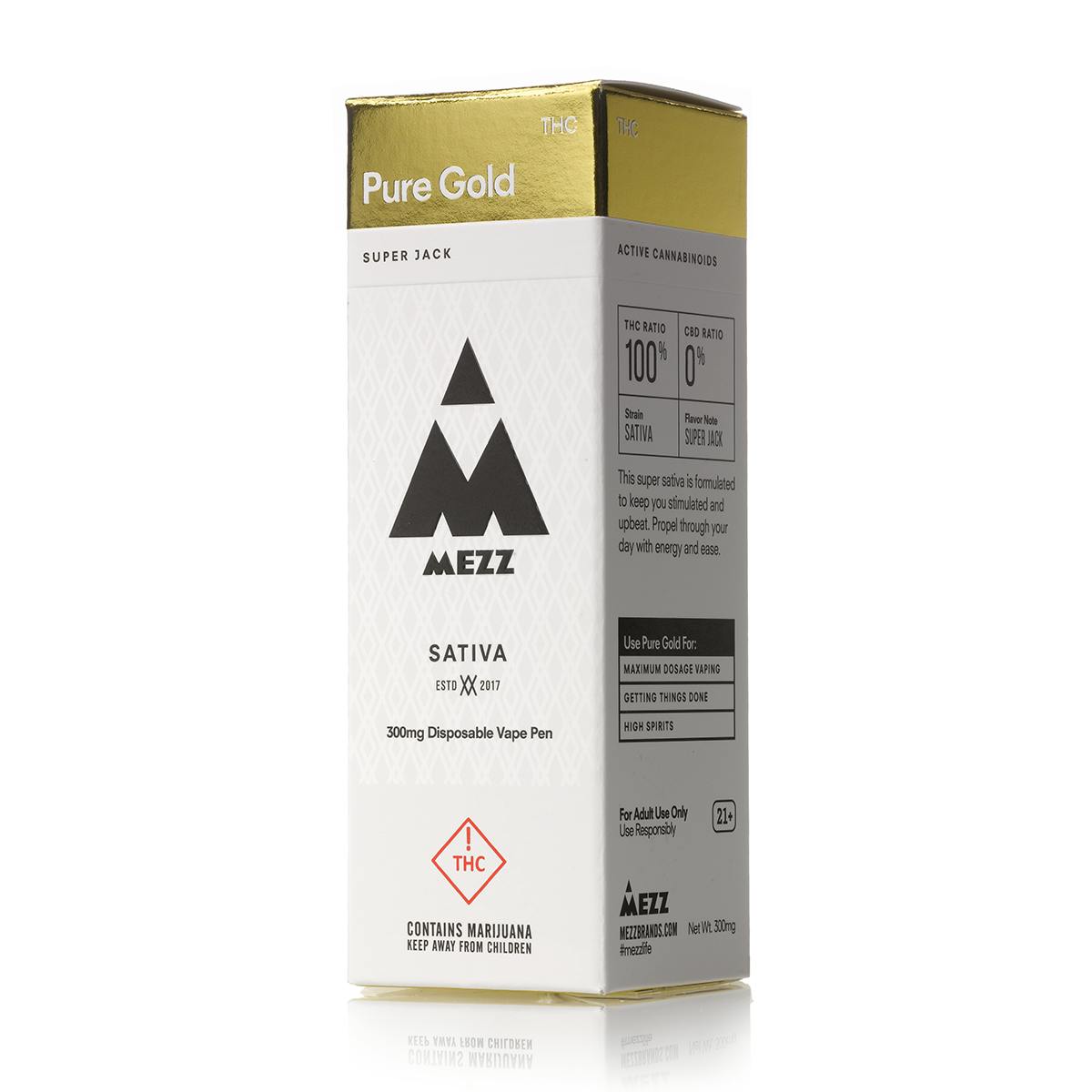 Pure Gold Sativa - 300 mg Disposable