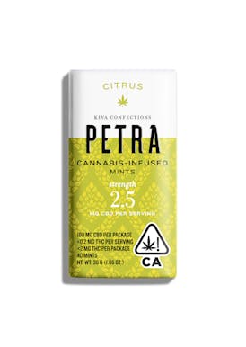 Petra Citrus CBD Mints - 100mg CBD