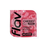 Cherry -Hybrid-  Live Resin Cannabis Infused Sour (Gummy) Belts - 100mg Ten Pieces | Flav   -dd5