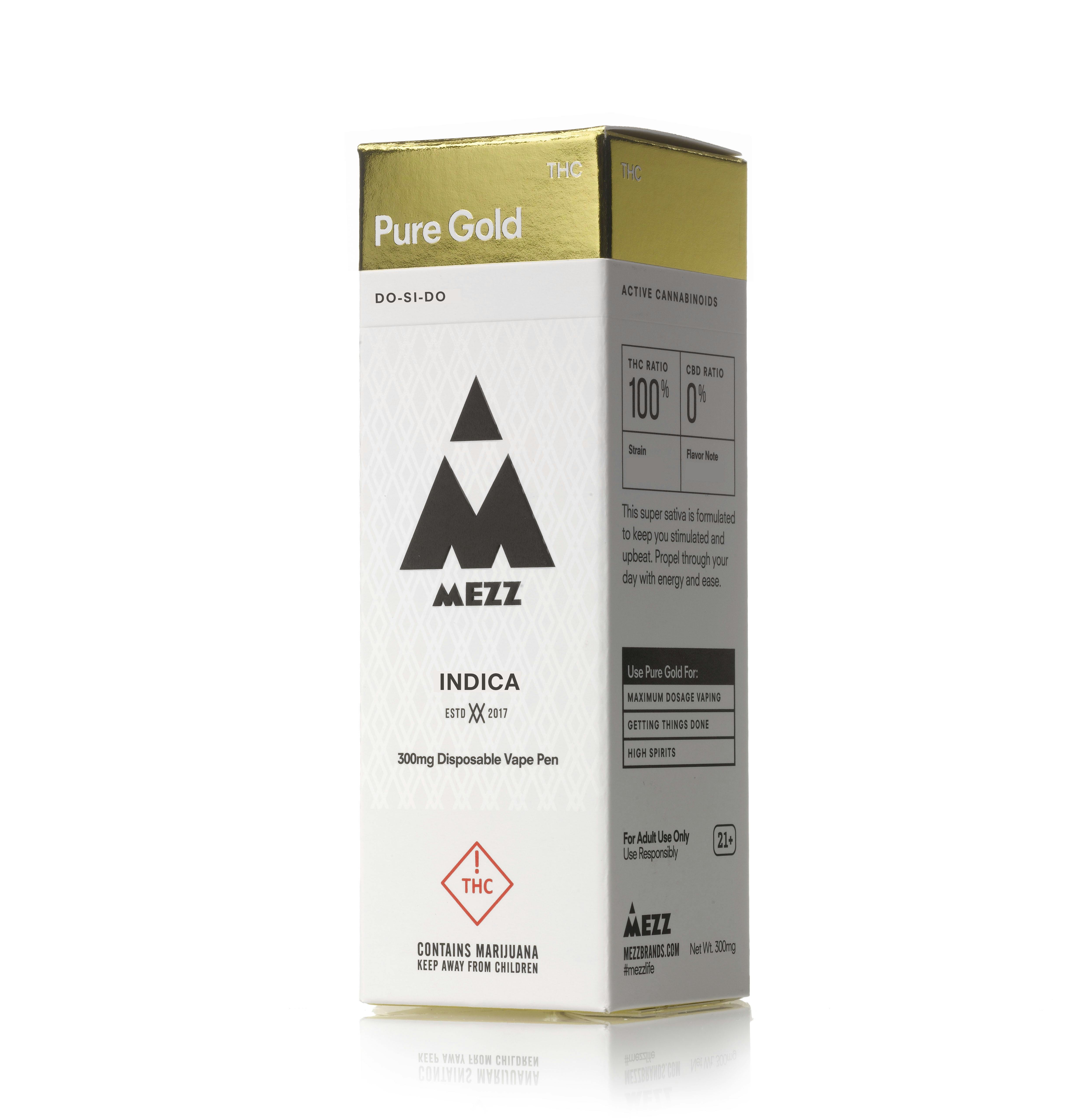 Pure Gold Indica - 300 mg Disposable
