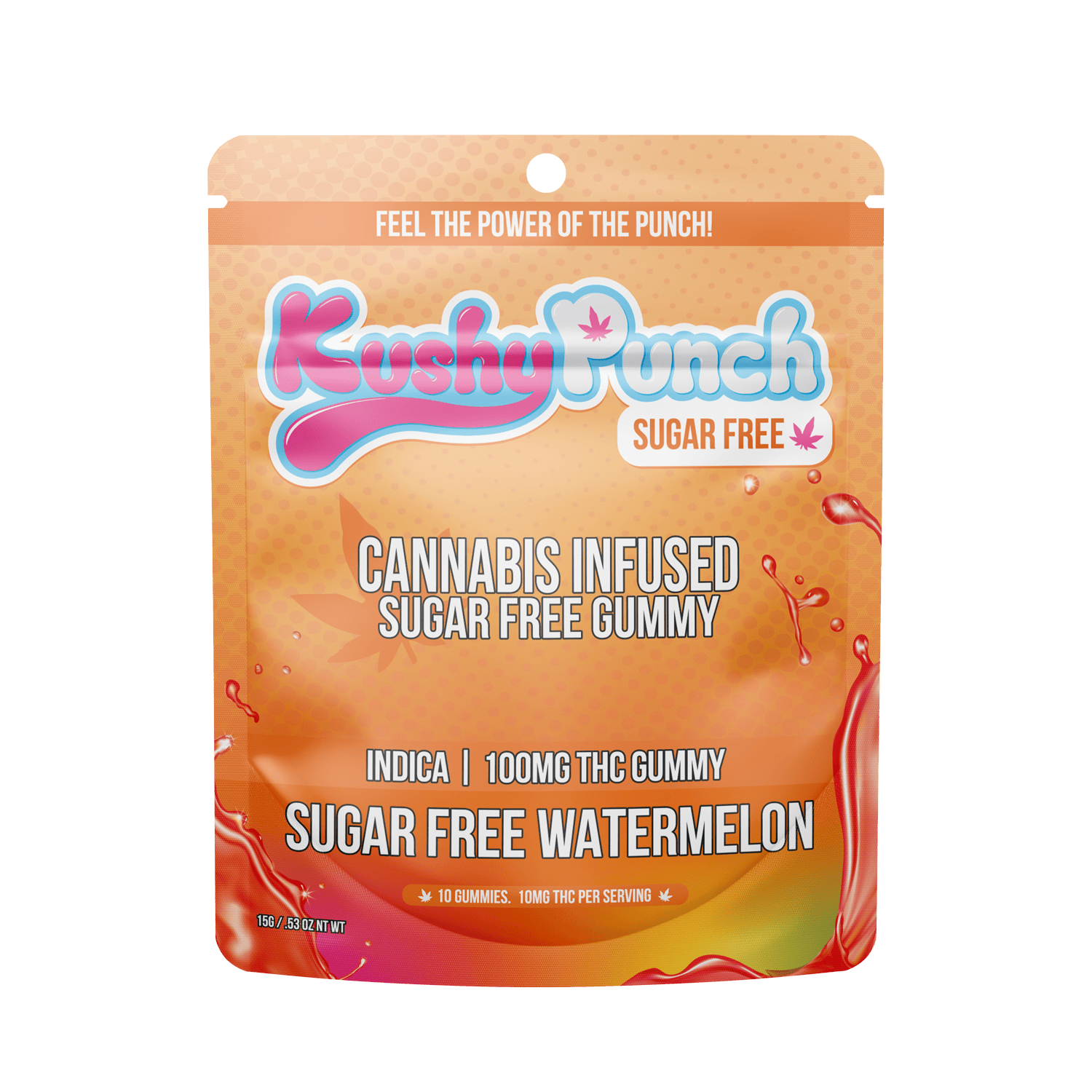 Sugar Free | Watermelon Gummies | 100mg | 10ct | 10mg/ea