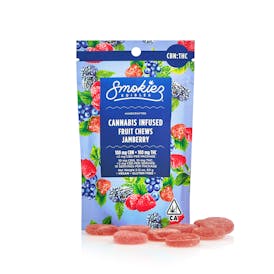 Jamberry 100mg CBN : 100mg THC 1:1 Fruit Chews - CA