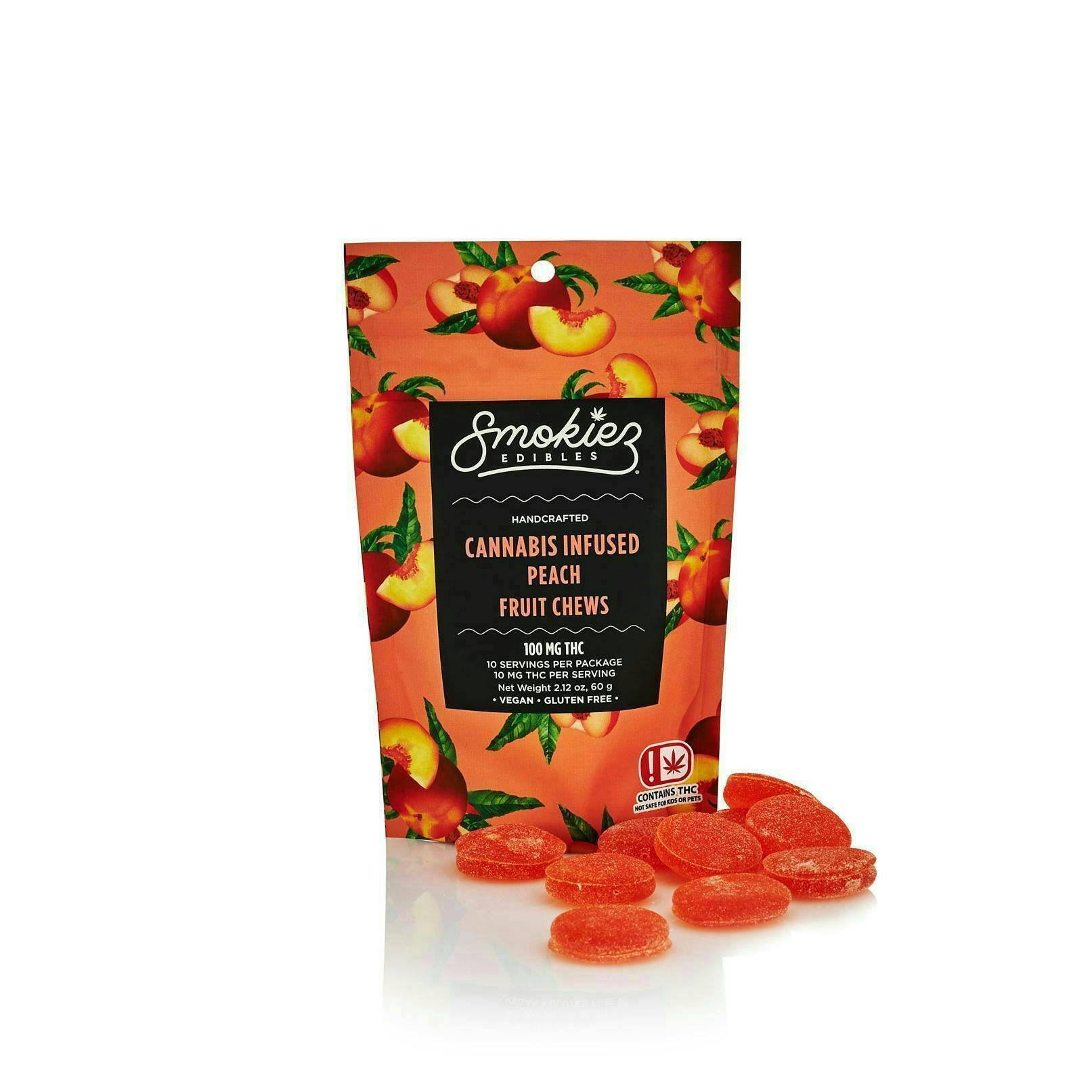 Peach Gummies | 100mg | 10ct | 100mg/ea