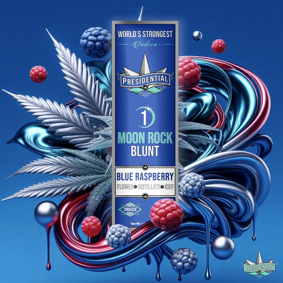 Presidential — Moon Rock Blunt - Blue Raspberry