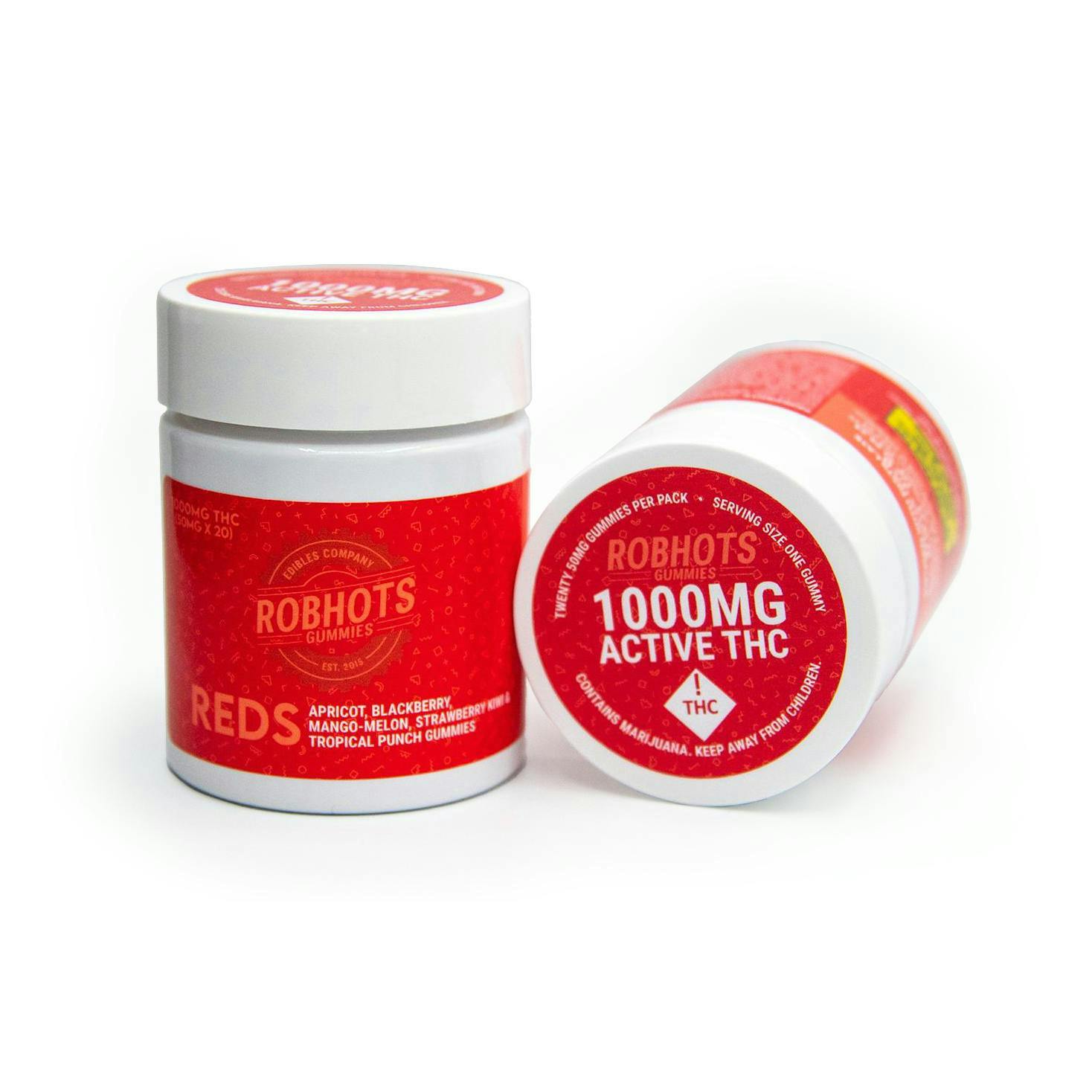 Robhots | Reds Multipack Gummies | MED | 1000mg | 20ct | 50mg/ea