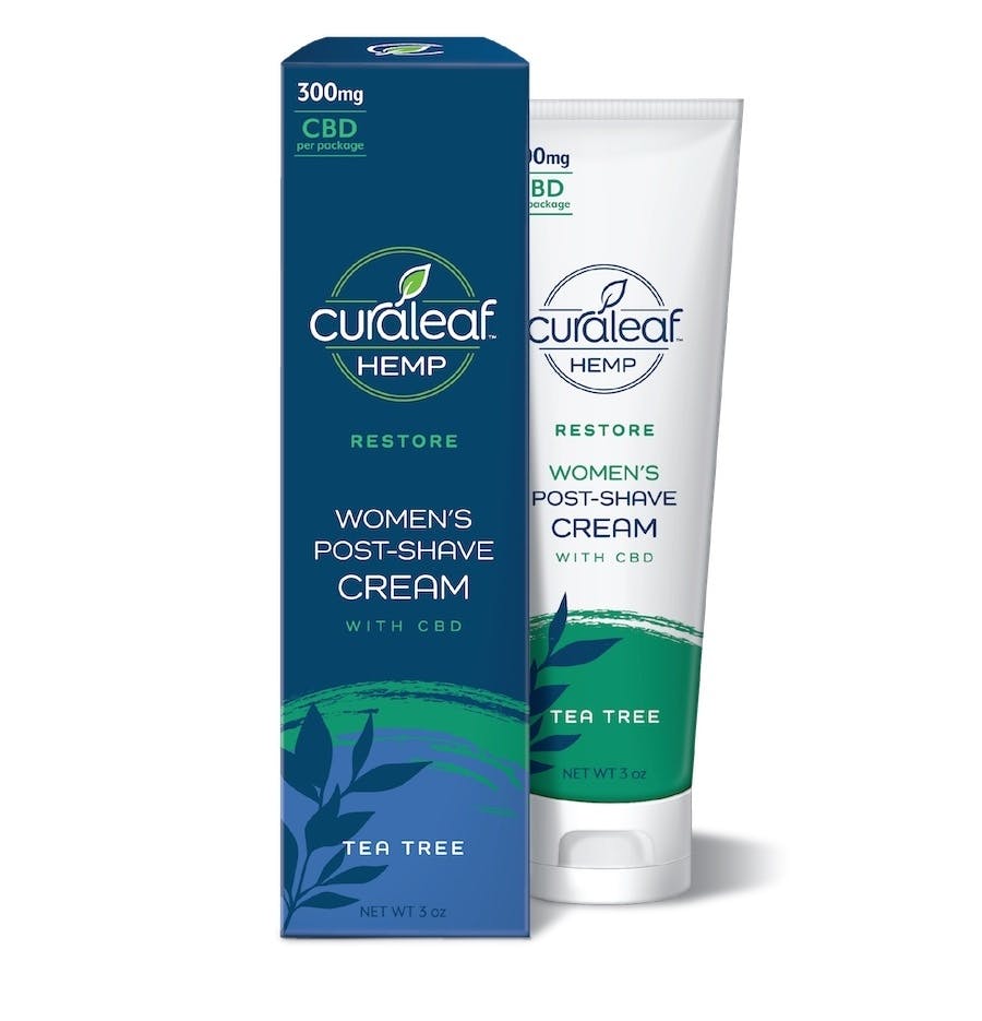 Curaleaf Hemp Women's Post Shave Cream 300mg CBD | Weedmaps