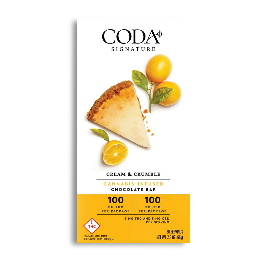 1:1 Cream & Crumble Chocolate | 100mg THC:100mg CBD