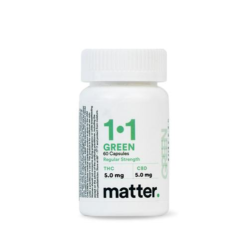 Green 1:1 Capsule Regular Strength 60/CT