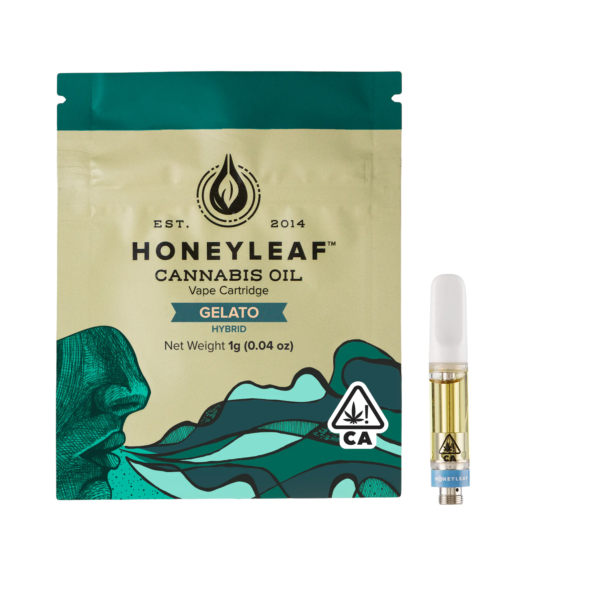 Honeyleaf - Gelato Cannabis Oil Cartridge 1G Main Image